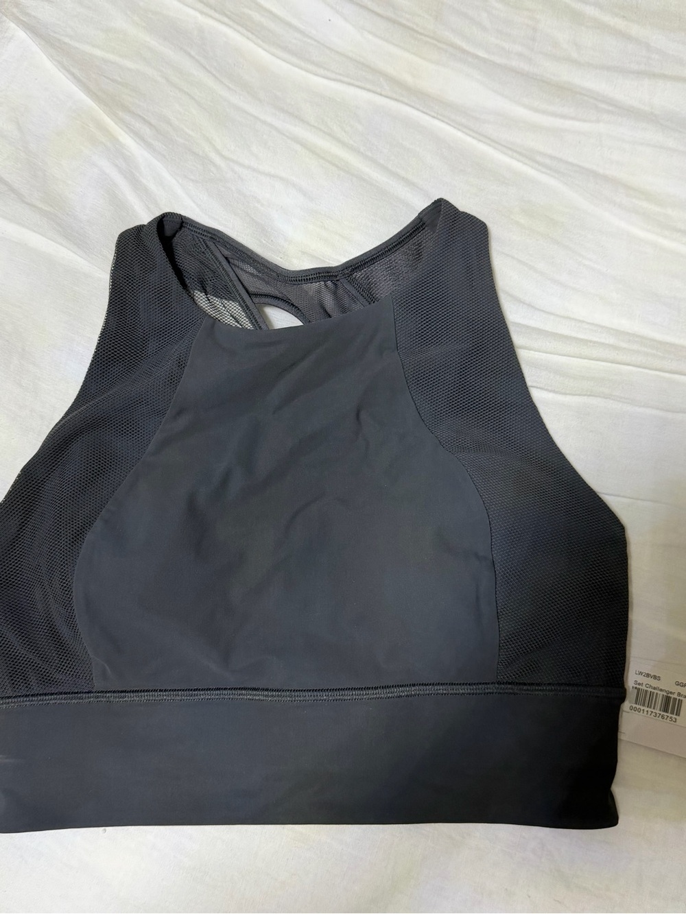 Lululemon sport bra top Black High Neck Sports Bra size 8 new